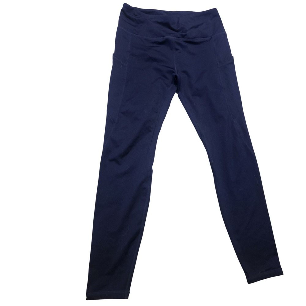 Willit Women Navy Blue High Waisted Running Leggings with Pockets Size M comfort